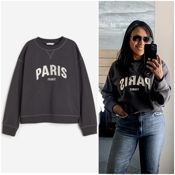 Grey Paris Sweatshirt (XL) - Picture 1 of 11